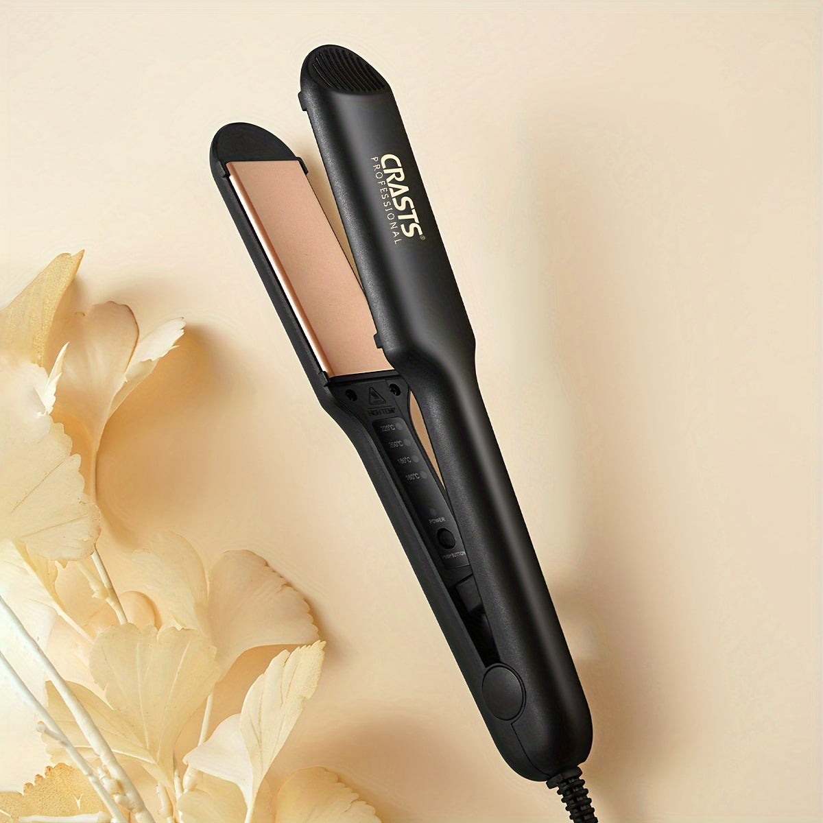 Ceramic Hair Straightener and Curler for Unisex Adults 220V 44W No Battery