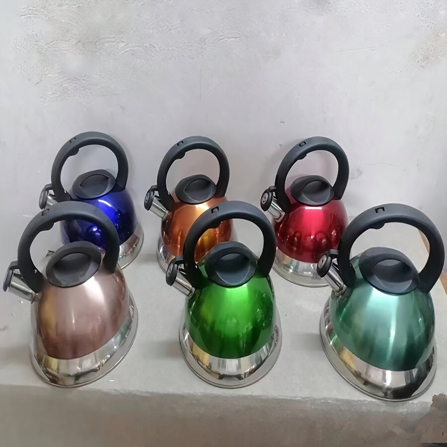 Stainless Steel Kettle 2.5L for Gas Electric Induction Ceramic Halogen Stovetops