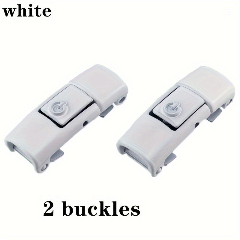 Uniseks metall No-Tie Lazy shoelace buckles turli ranglar, oson bir tugma bilan