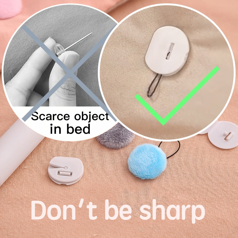 Set of 5, 7, or 9 Quilt Fixers for Duvets and Sheets, Corner Buckles, Soft and Detachable