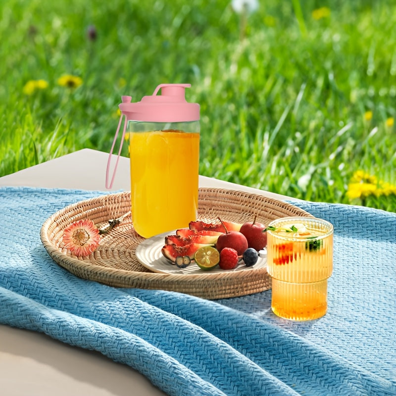 Exprimidor portátil con batería de 1500mAh, 10 cuchillas, extractor de fruta compacto