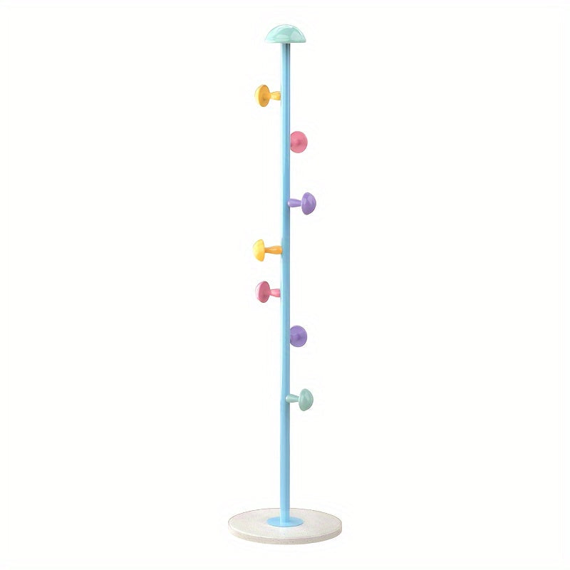 Perchero resistente de acero al carbono con 7 ganchos, de pie, moderno para hogar y dormitorio