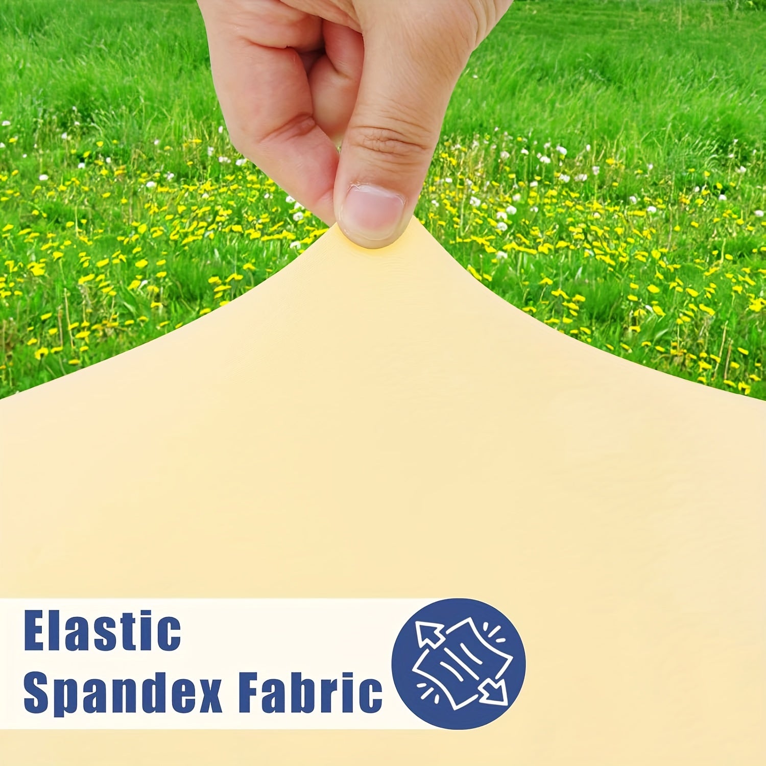 Polyester Half Pack Stretch Table Cover for Christmas Parties Indoor Outdoor Use