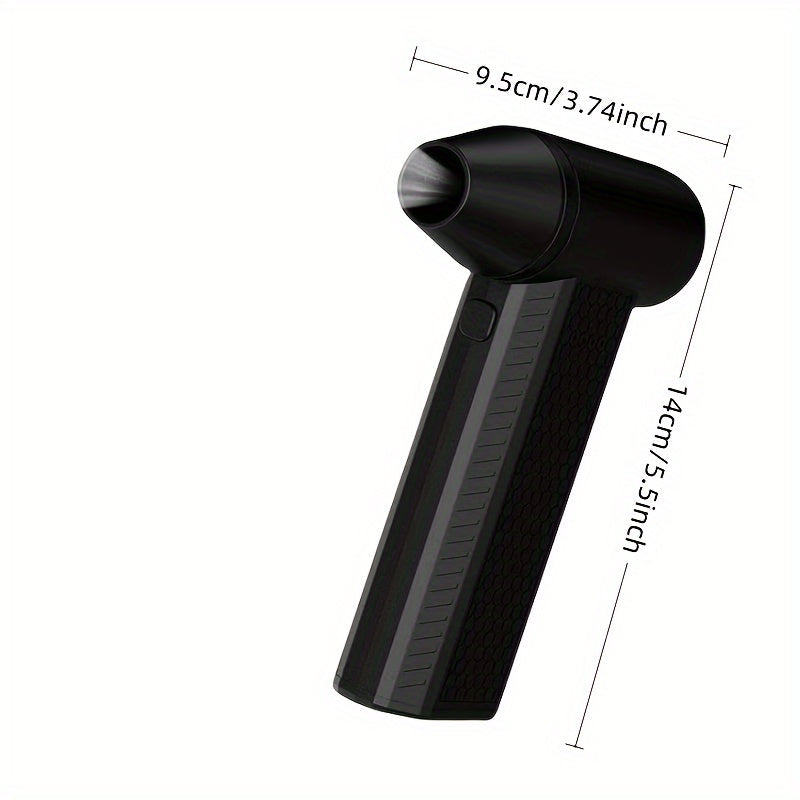 High-Speed Mini Blower with Adjustable Speeds Portable Turbo Fan USB Powered