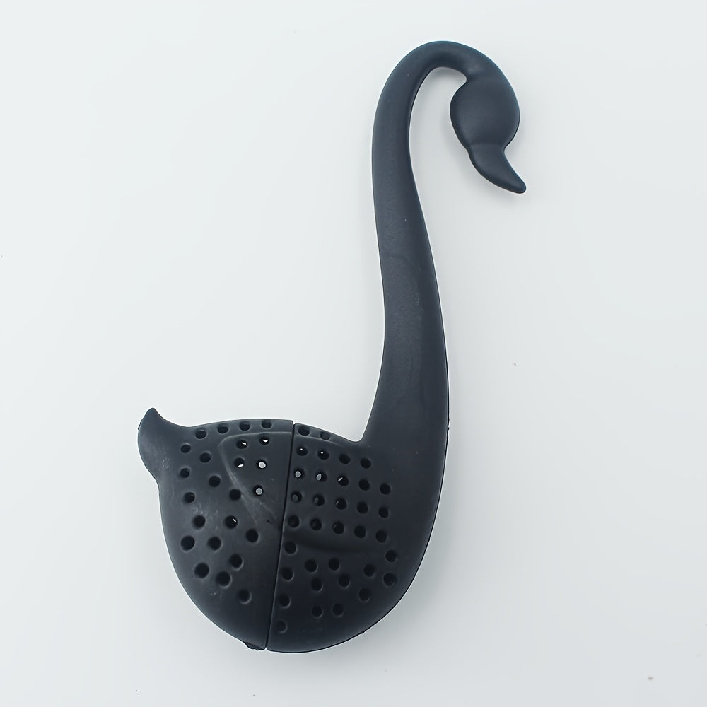 Plastic Swan-Shaped Mini Tea Infuser, Loose Leaf and Blooming Tea Strainer