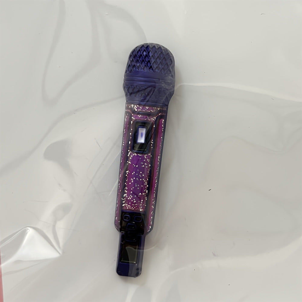 3D Microphone Brooch Pin Alloy Metal K-Pop Inspired Jewelry for Parties and Collectors