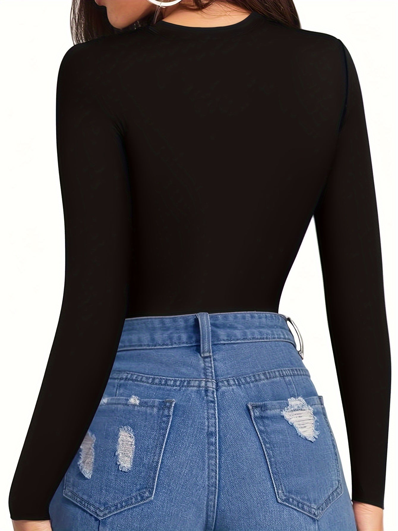 Women's Long-Sleeved Bodysuits Set for Fall Winter Warmth and Comfort