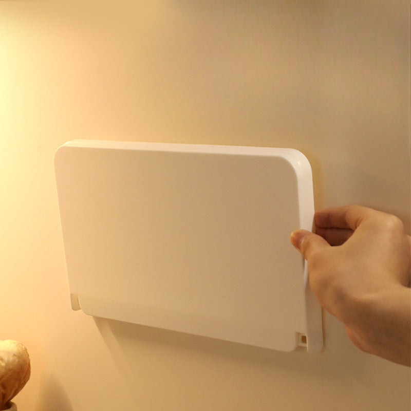 Foldable Wall-Mounted Storage Rack for Phones and Bathroom Essentials