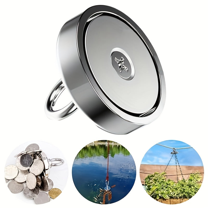 Set of 1/2/3 Circular Golden Neodymium Magnetic Hooks for Home Office Garage Organization