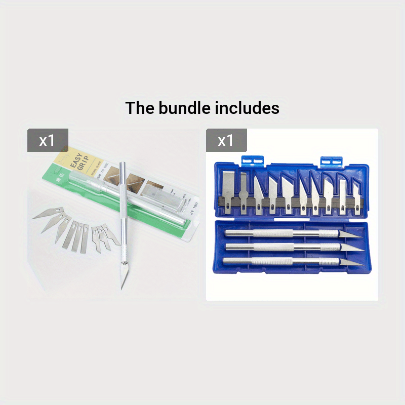 13pc Aluminum Engraving Knife Set with Titanium Steel Blades for Mobile Film Cutting