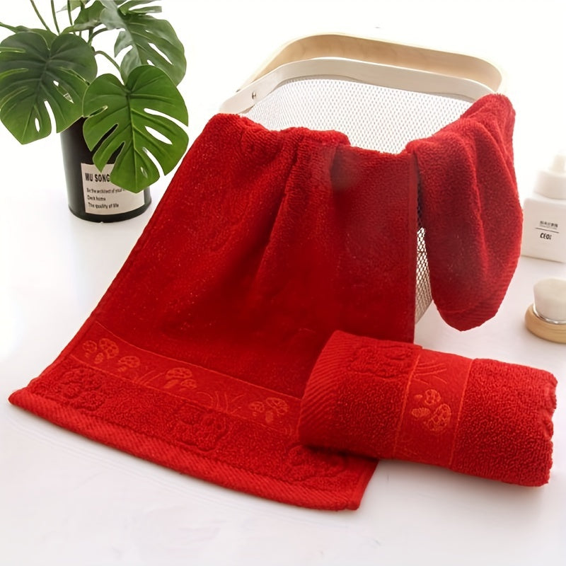 Cotton Hand Towel Set for Travel Gym Camping Sports and Gifts Soft Thick Fast Drying 33x73cm