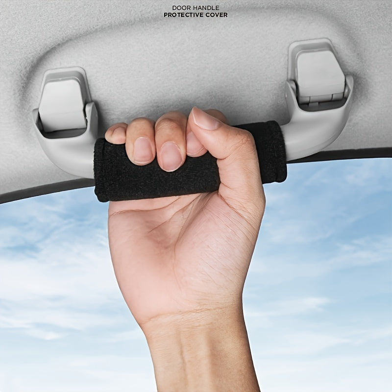 Soft-Touch Car Door Handle Covers for BMW Models Non-Slip Grip Easy Installation