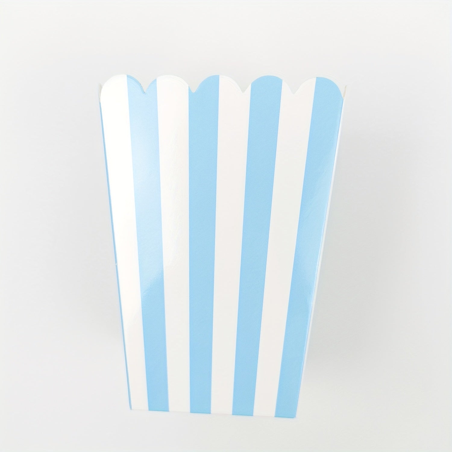 Striped Paper Popcorn Boxes Set of 12 for Parties and Snacks