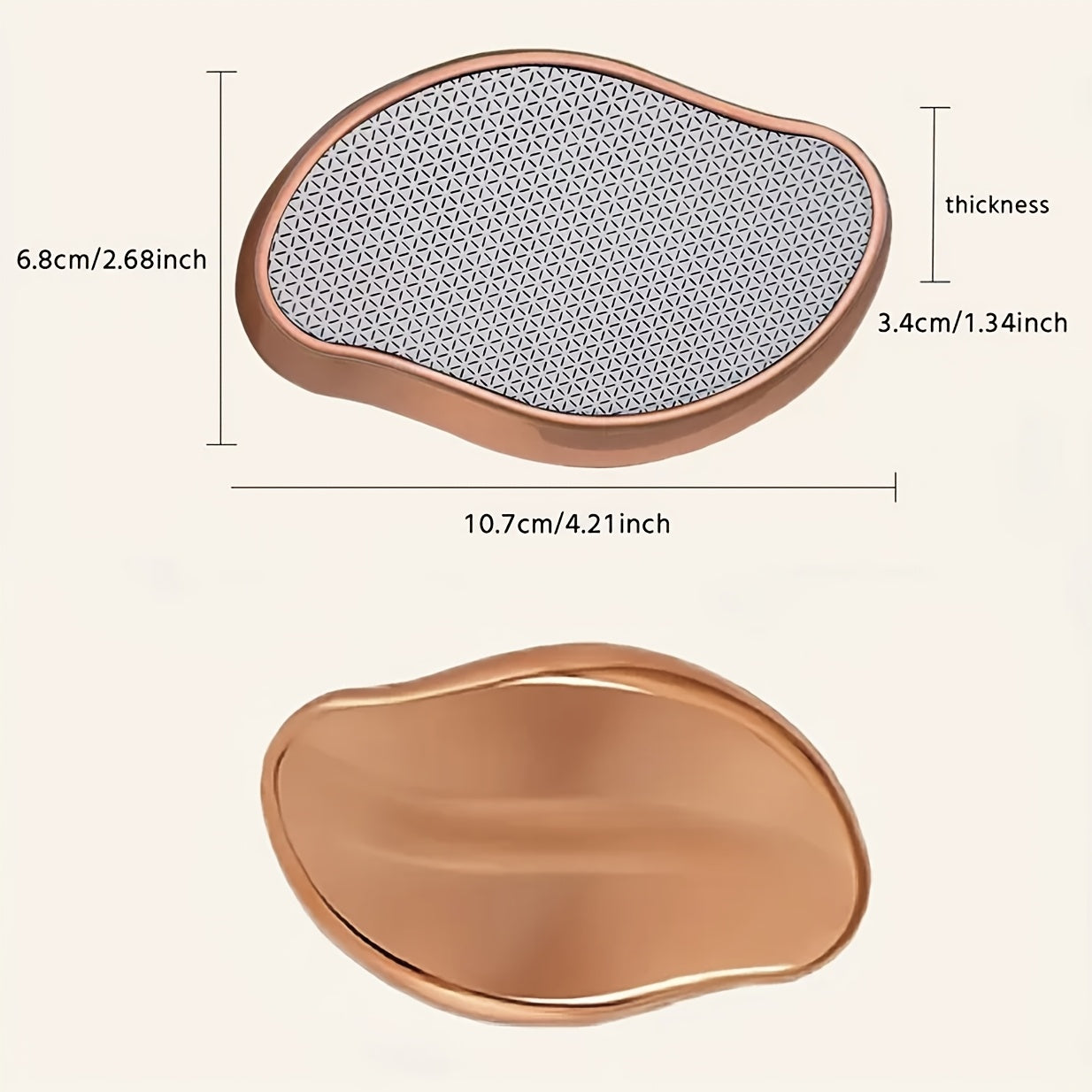 Removedor de cabello de cristal reutilizable a prueba de agua para cuerpo, unisex, en varios colores