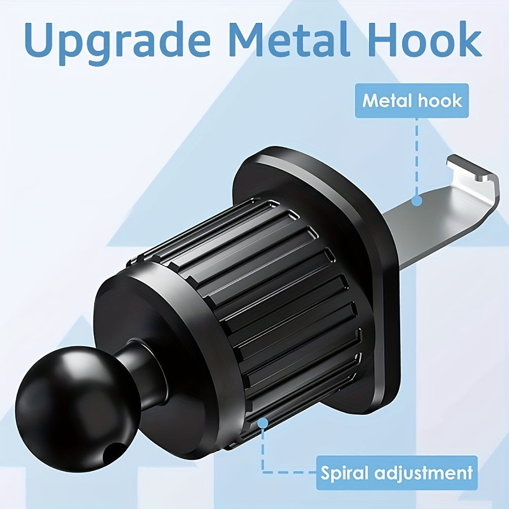 Universal avtomobil telefon uchun tutqich, aylantiriladigan 360° aylantirish bilan havo ventili uchun o'rnatish