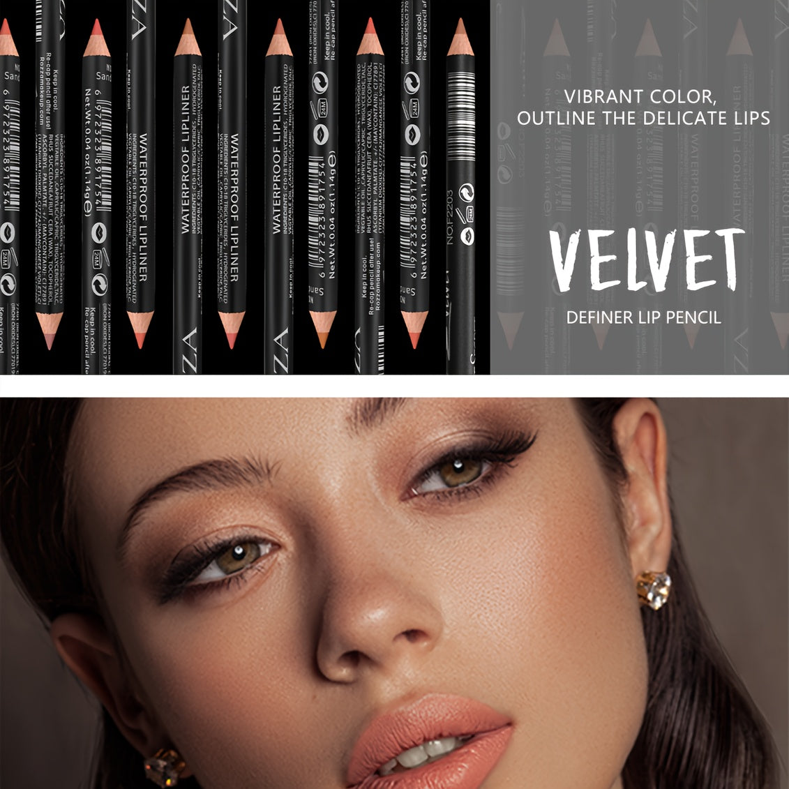 Женский матовый водостойкий карандаш для губ из бархата, стойкий, красно-коричневый