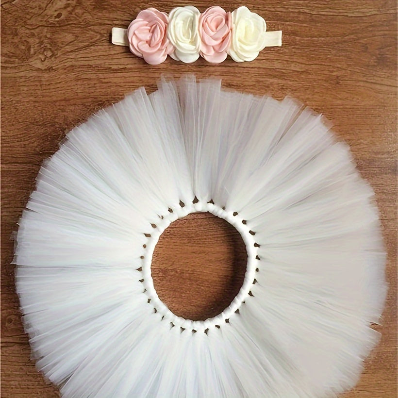Baby Tutu Skirt and Headband Photo Set for Christmas Halloween Thanksgiving New Year Valentine
