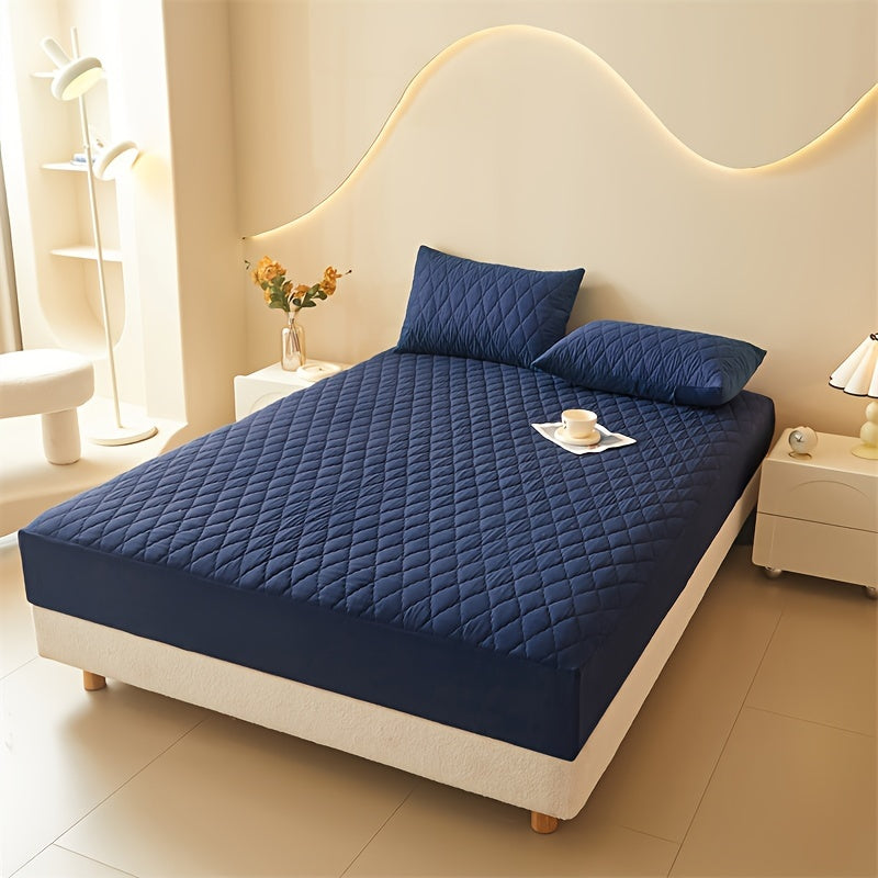 Waterproof Fitted Sheet Dust and Stain Resistant Machine Washable for Bedroom and Hotel