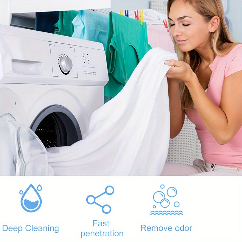 7 ta chuqur tozalash effervescent tabletkalari to'plami, kir yuvish mashinasi uchun, hidni yo'qotish va uy tozalash - batareyasiz