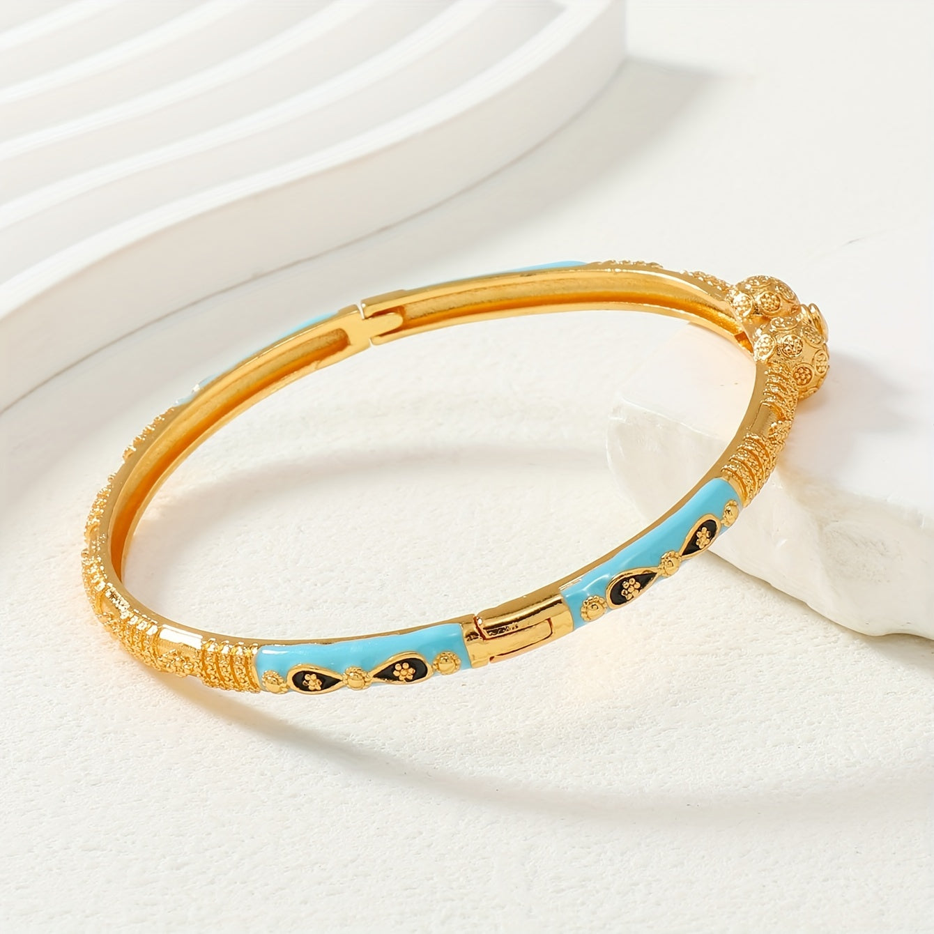 Copper Bollywood Style Bangle Bracelet Elegant Hand Jewelry