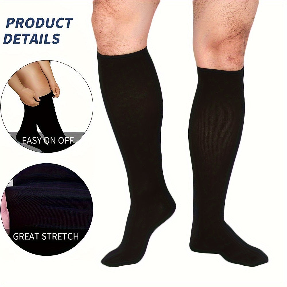 Unisex Compression Socks 6 Pairs Breathable Knit Sports Stockings for Running Cycling Basketball Football Hiking