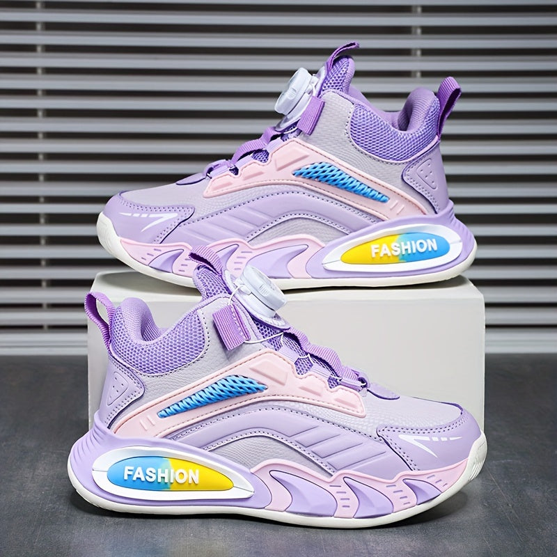 Rangli blokli basketbol poyabzallari, aylanuvchi qistirma, ichki/tashqi mashg'ulotlar uchun nafas oladigan, sirpanmaydigan dizayn.