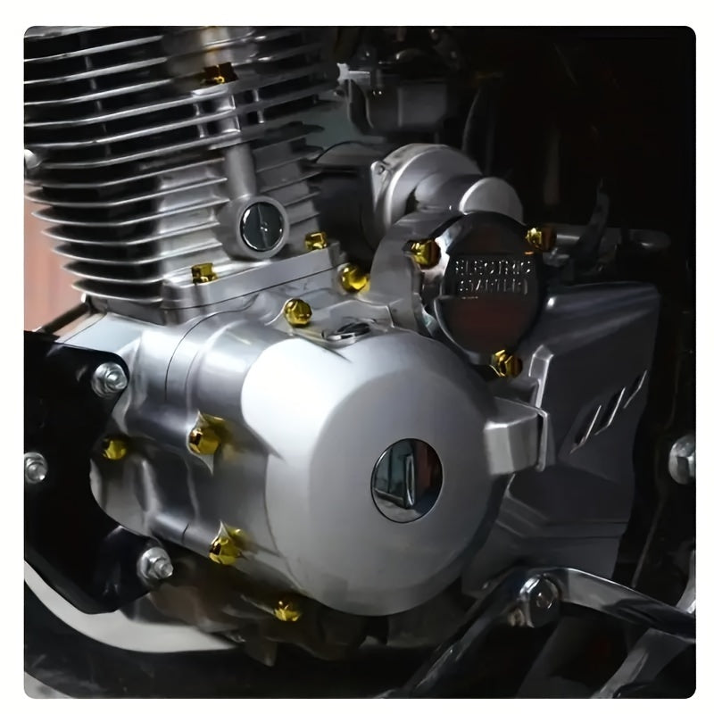 Motorcycle Car Bicycle Decorative Nut Bolt Cap Cover 30 Pack Chrome