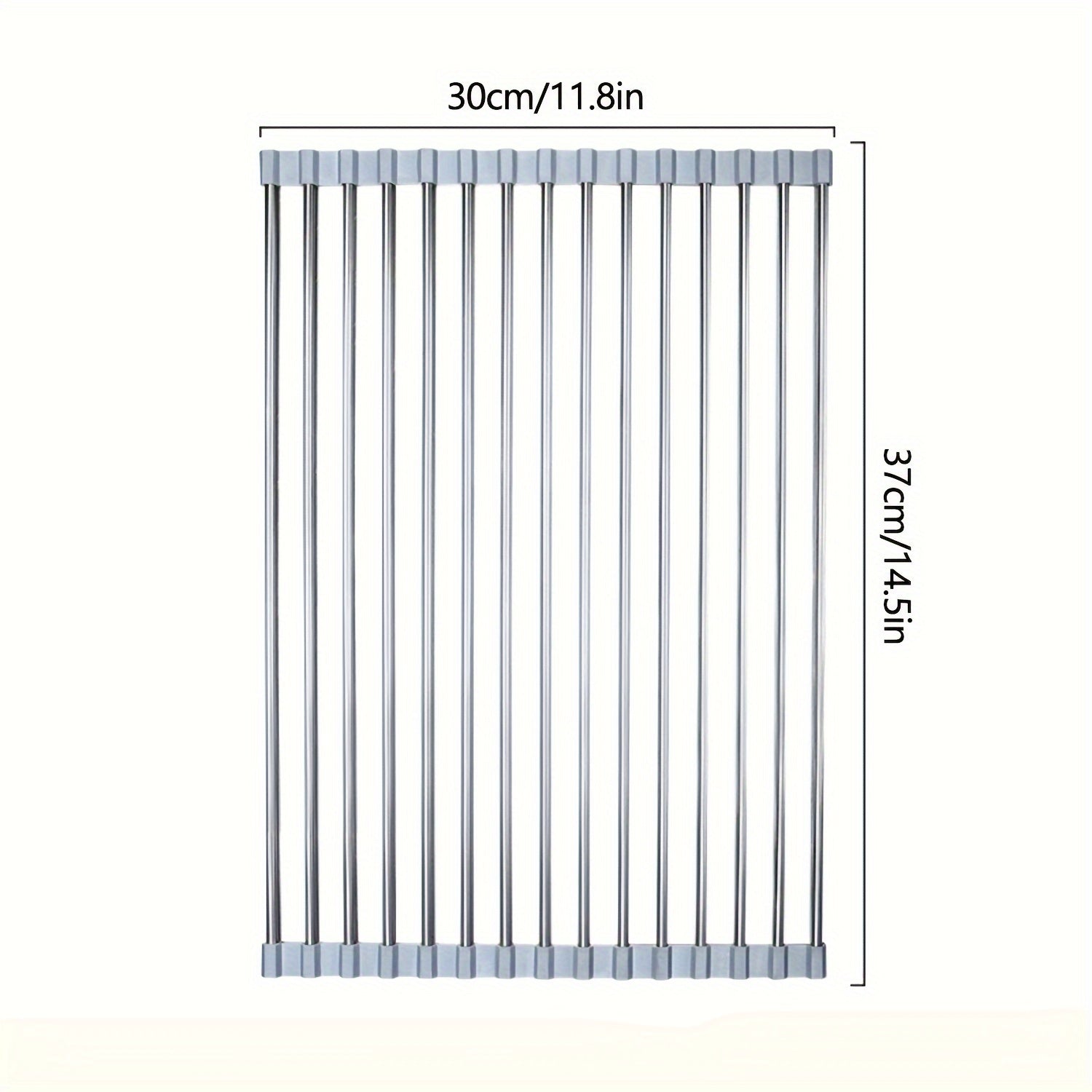 Estante plegable para fregadero de cocina para secar platos, almacenamiento multifuncional y ahorrador de espacio