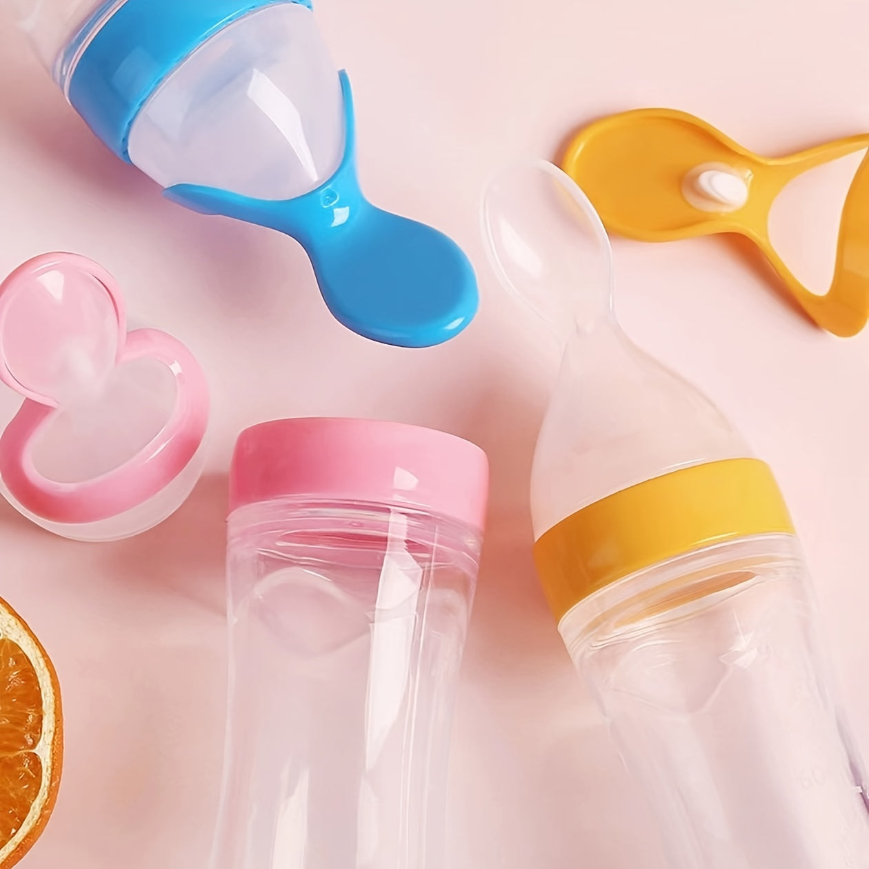 Baby Bottle for Milk and Rice Porridge Silicone 0+ 3+ 6+
