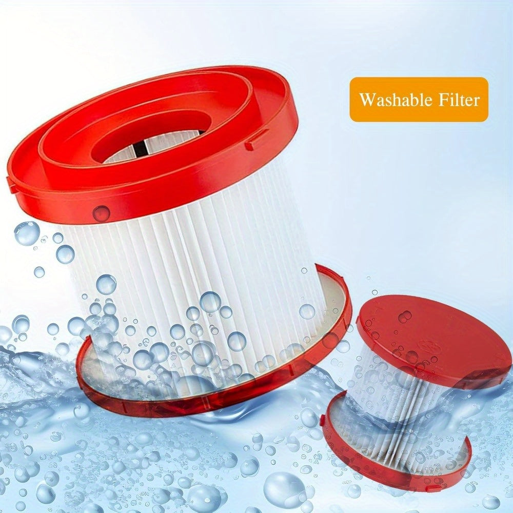 4 HEPA vakuum filtrlari 49-90-1900 Milwaukee M18 nam/quruq vakuum 0880-20, M12 M20 nam/quruq vakuum 0970-20, 0960-20 va 0780-20 bilan mos keladi.