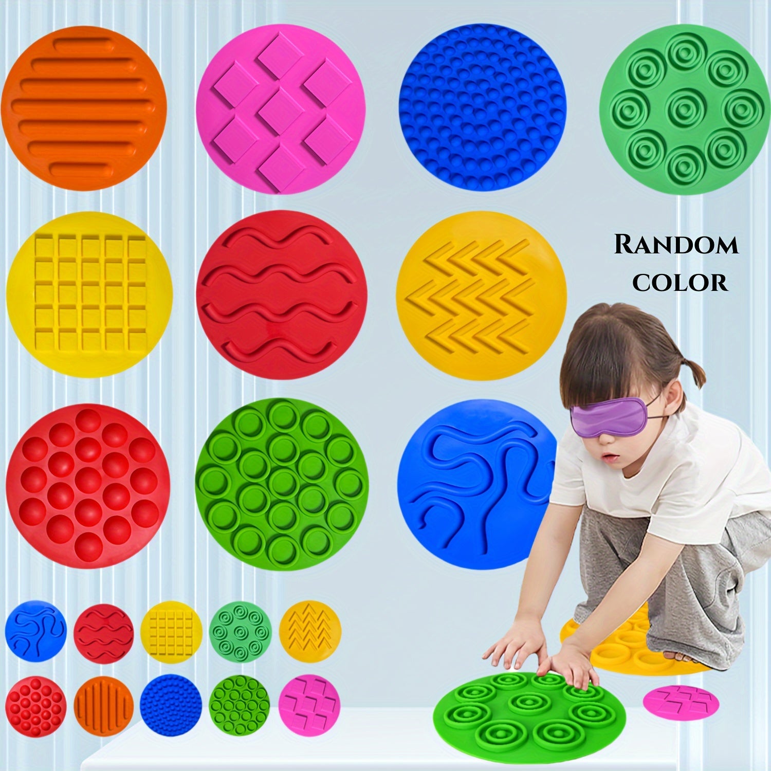 Sensory Play Mat for Children Waterproof Non-Toxic Educational Crawling Activities