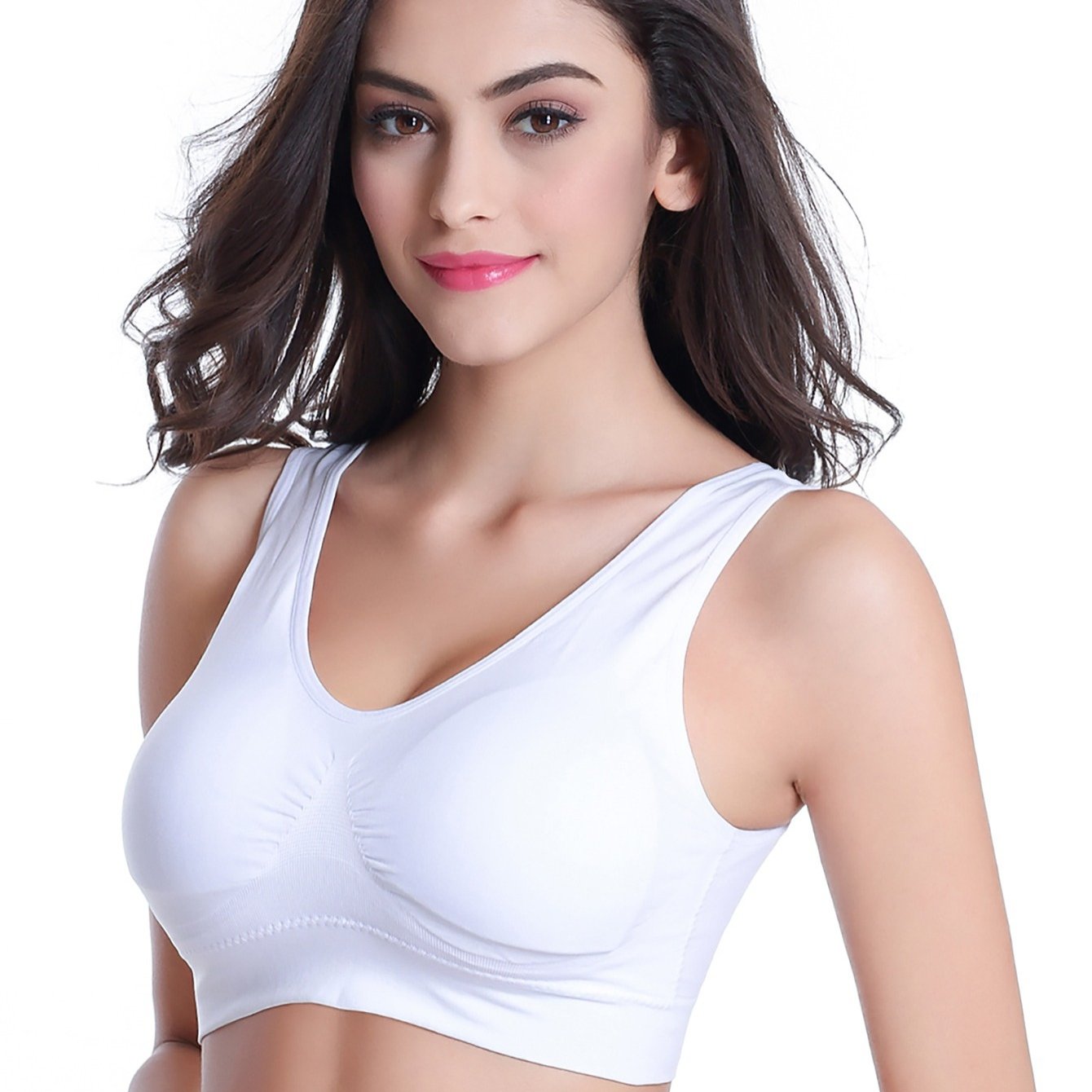 Seamless Padded Sports Bra for Women with Support and Comfort