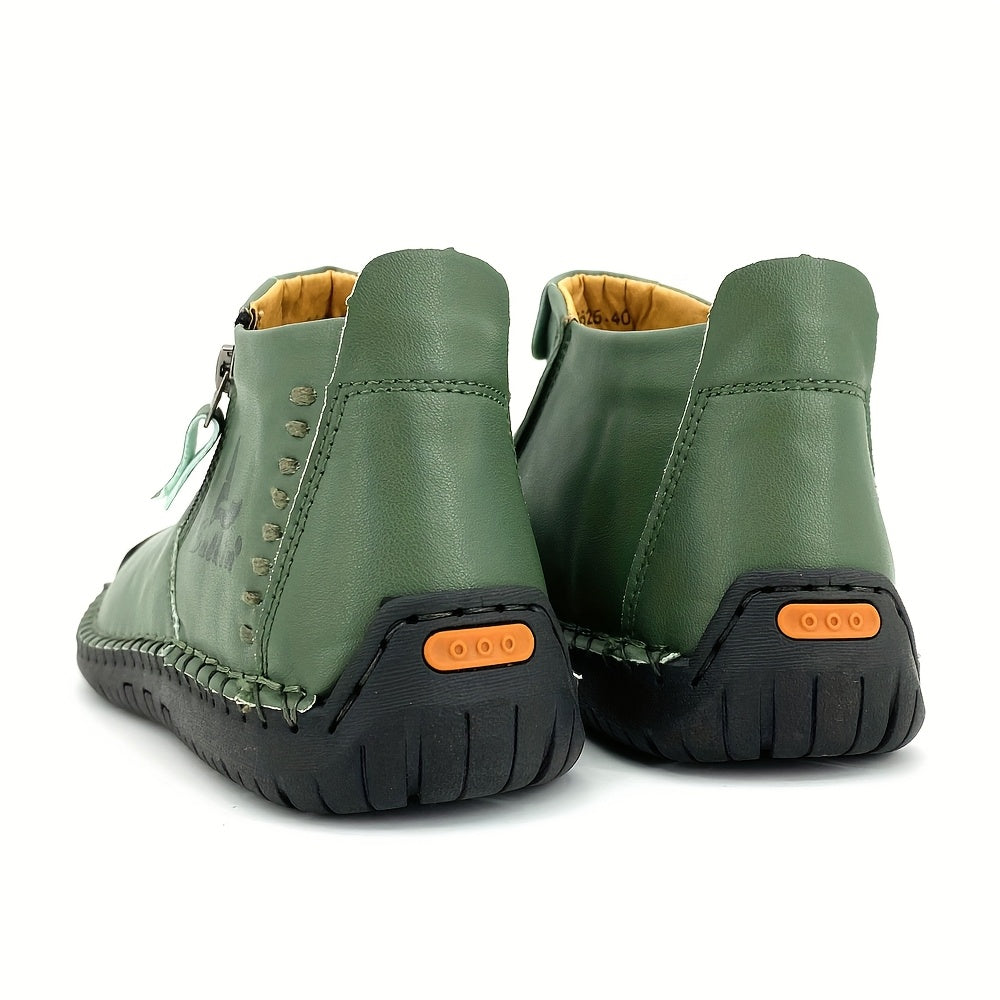 Women's Ankle Boots Breathable Microfiber Flat Heel All-Season Yellow