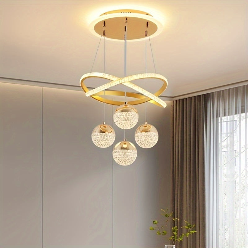Zamonaviy Kristal LED Chandelier Yashash Xonalari, O'tirish Xonalari, Barlar, Zinalar uchun