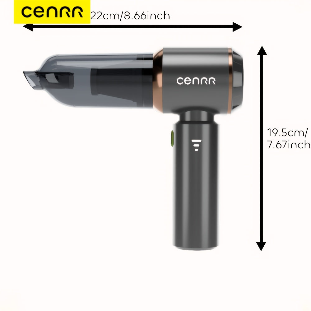 Портативный автомобильный пылесос с длительным временем работы и мощным всасыванием