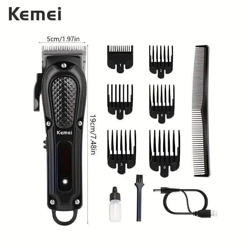 Электрическая машинка для стрижки волос и бороды, беспроводная, с USB-зарядкой для мужчин