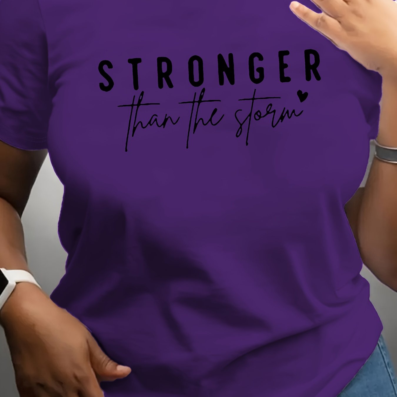 Plus Size Women’s Sports T-Shirt Polyester Breathable All-Season Casual