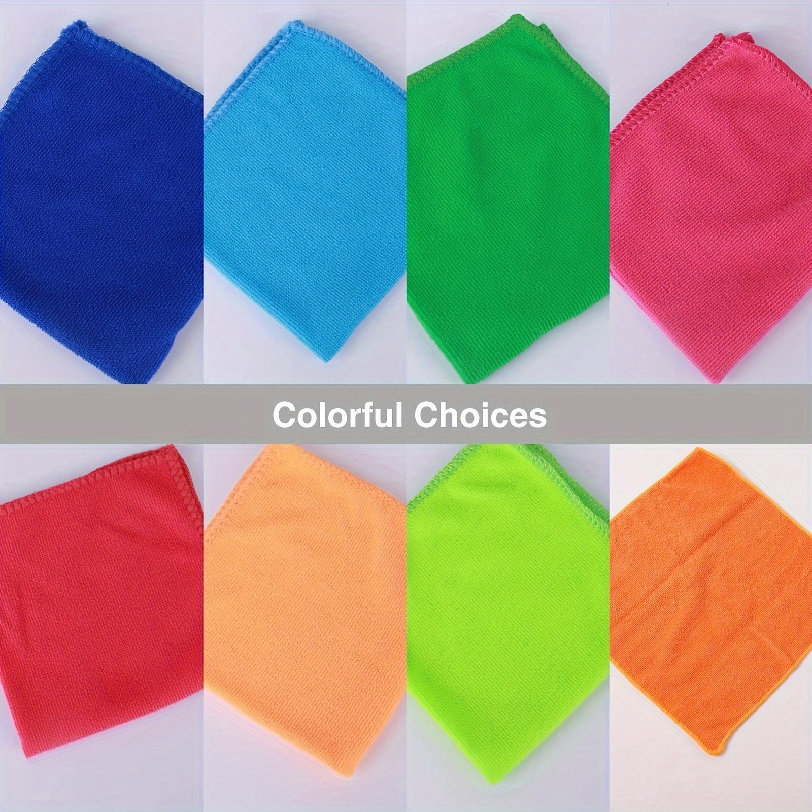 Microfiber Cleaning Cloths Set 30x30cm Soft Absorbent Non-Shedding Space Theme for Kitchen Bathroom Living Room Office