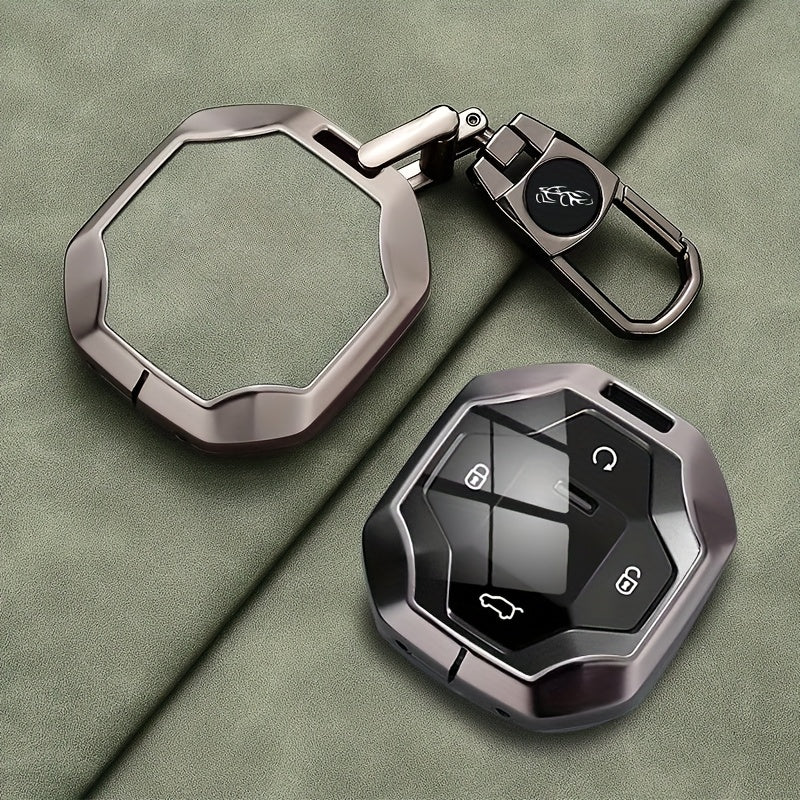 Avtomobil kaliti fob qopqog'i va kalit zanjiri, zink alloy, bardoshli himoya qutisi