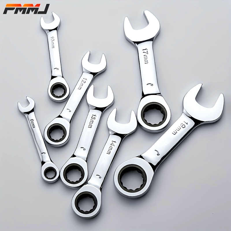 Reversible Combination Wrench 6mm-19mm Ratchet Socket Spanner Tool