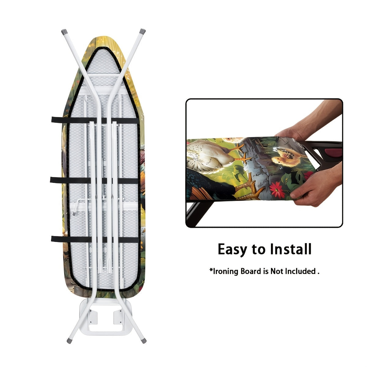 Boshqacha va Qo'y dizayni bilan qoplangan temir to'shqin qopqog'i, changga chidamli, yopishmaydigan, dog'ga chidamli, elastik chekka