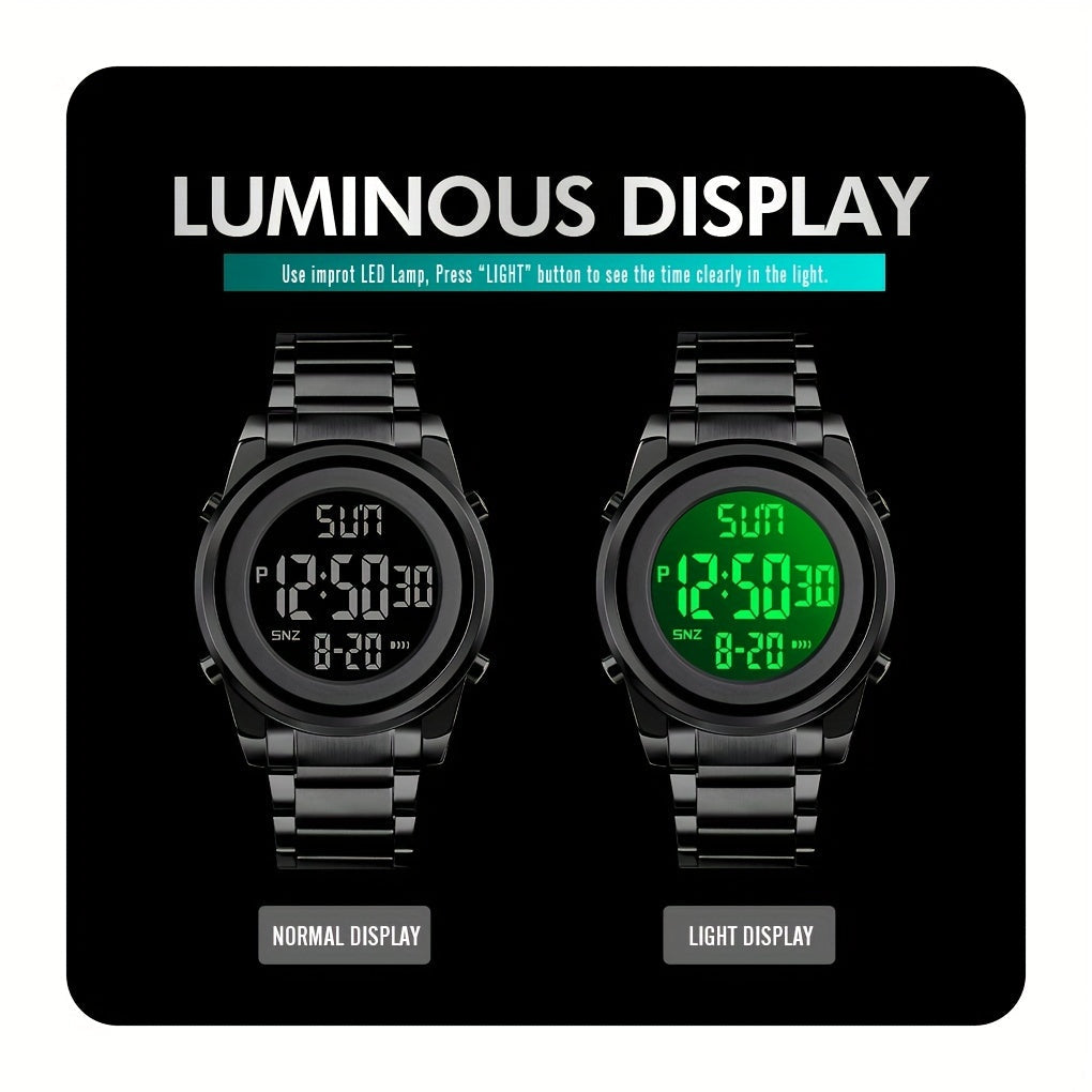 Men's Digital Watch Multifunctional LED Night Light Alarm Fashion Gift