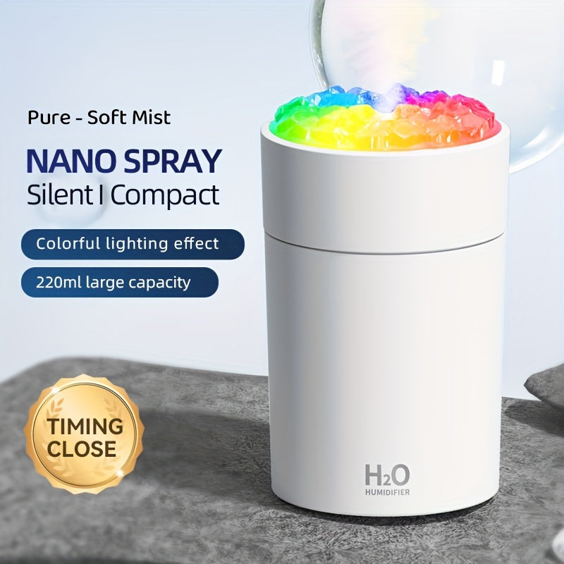 Тихий увлажнитель Mist с ярким освещением для небольших помещений, питание от USB, ароматерапия