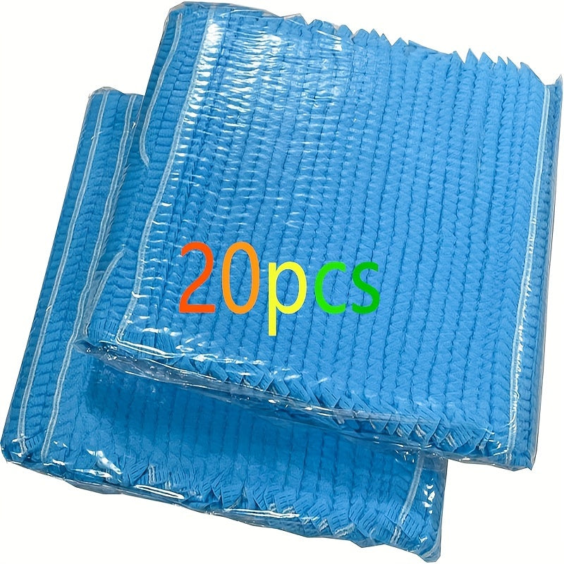50 Pack Non-Woven Shower Caps Hair Nets with Elastic Bands, Assorted Colors