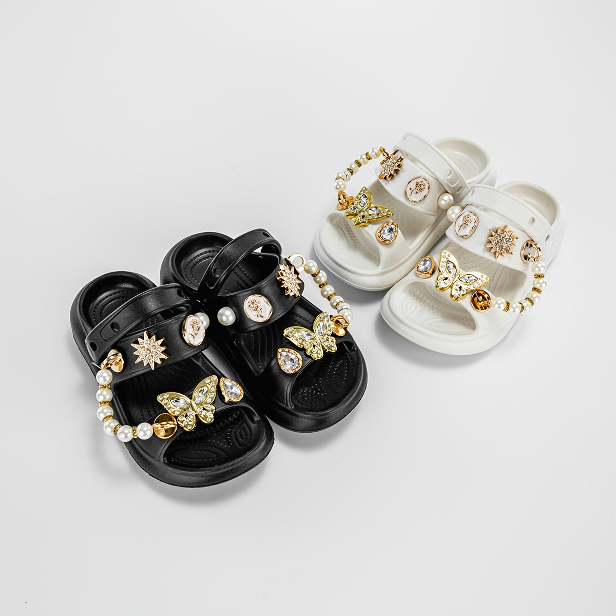 Kids' Summer Cartoon Hole Shoes for Boys and Girls with Thick EVA Soles