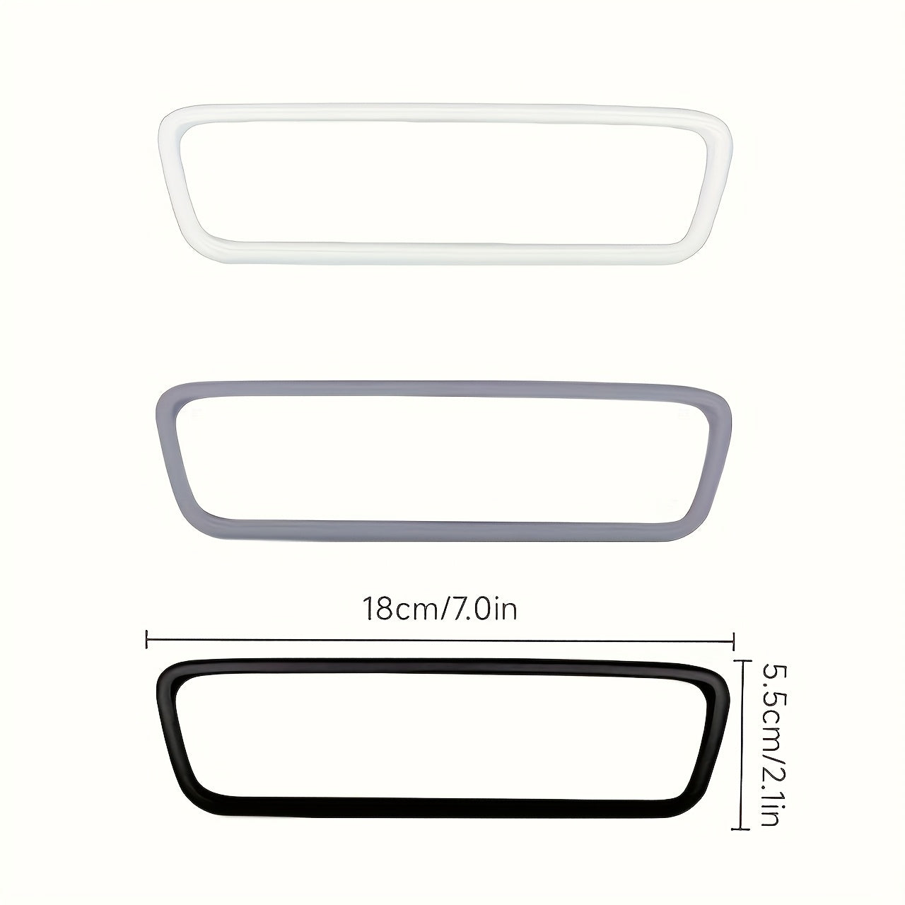 Car Rearview Mirror Silicone Cover Set for Tesla Model 3/Y, Protective Frame