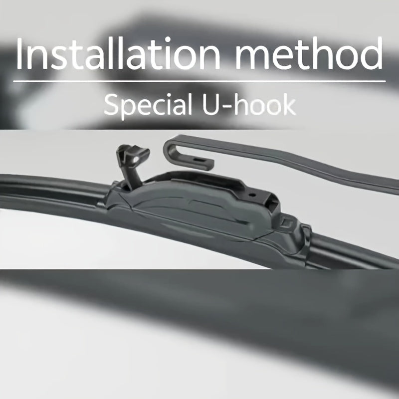 Durable 4-Layer J Hook Wiper Blades with Rubber Strips for All Cars 35.56-71.12 cm