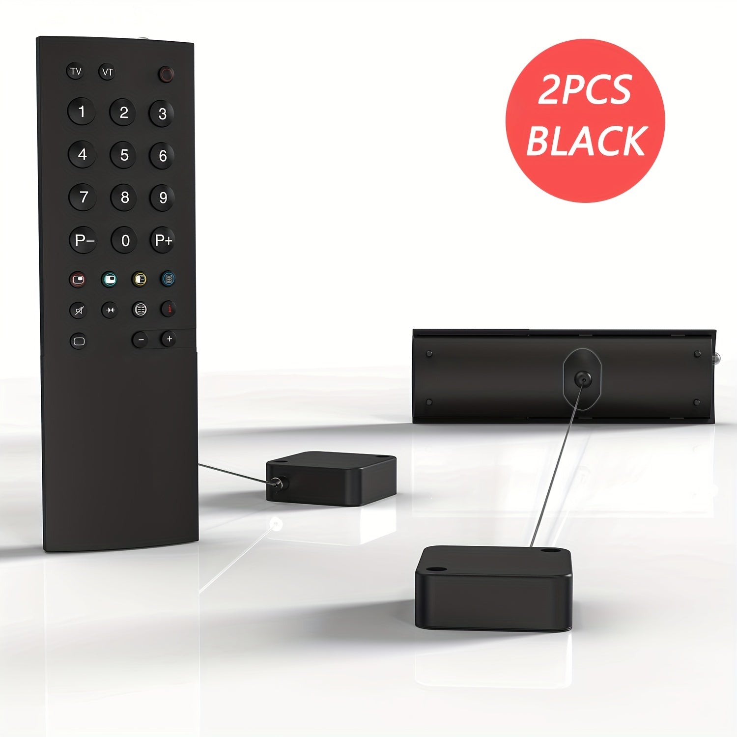 6.5ft Remote Control Cable Tether Adjustable Locking Cord for TV Air Conditioner Game Controllers