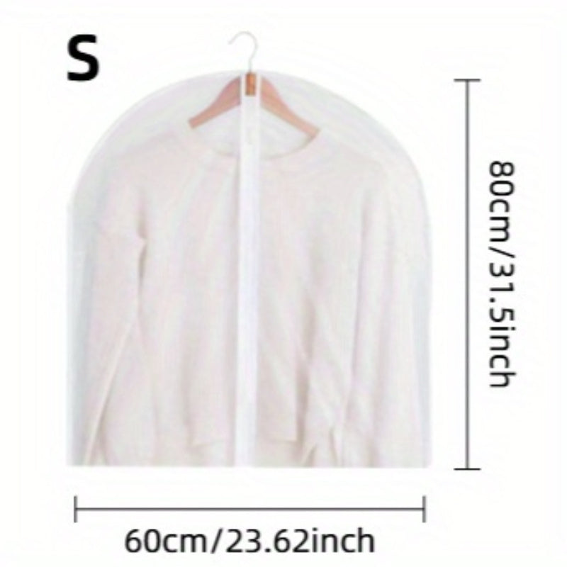 Защитите свои костюмы и платья с помощью этого набора из 5 прозрачных чехлов от пыли. Эти водонепроницаемые сумки на молнии идеально подходят для организации вашей одежды и отлично подходят как для Рождества, так и для Хэллоуина.