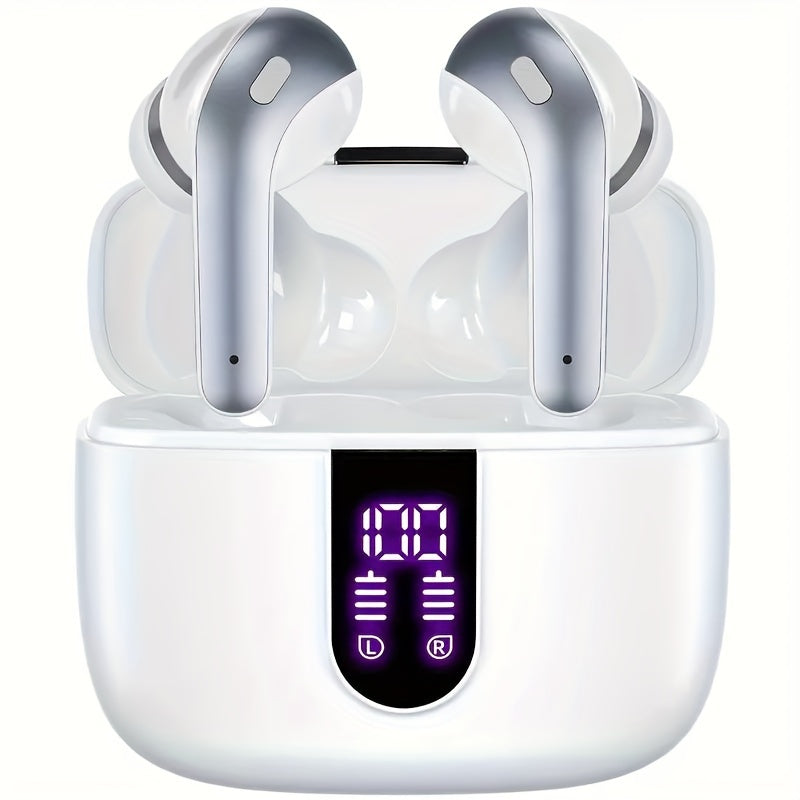 Wireless Earbuds with Charging Case for iPhone and Android Sports Noise Cancelling